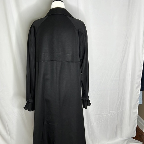 Aquascutum of London Made in England Black Trench Coat - Picture 4 of 11